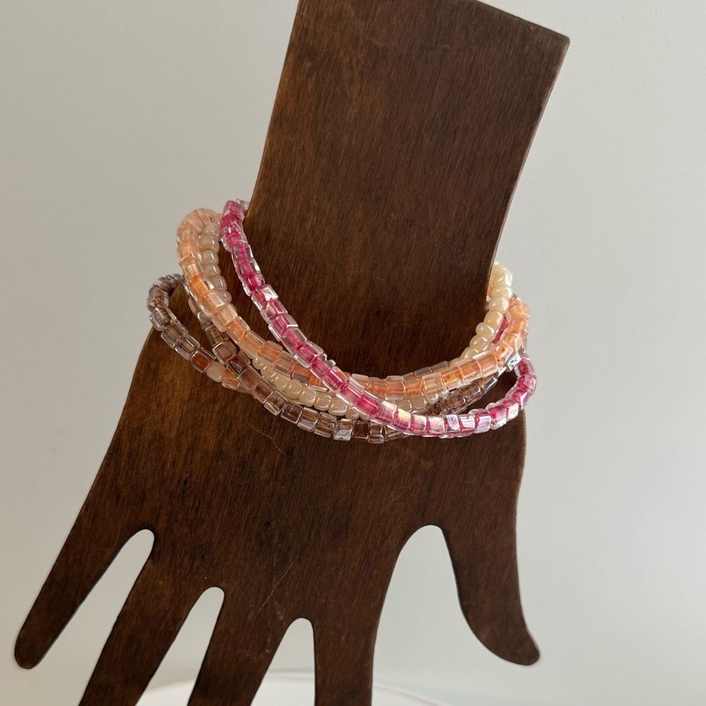Fun Stackable Stretch Bracelet Set - Picture 4 of 6